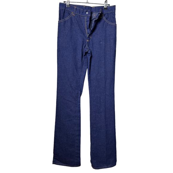 Vintage Bell Bottom Jeans Size 7 1970s Hippy Boho Country Western Cowgirl Flares - Picture 1 of 4